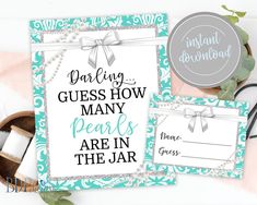 wedding guess how many pearls are in the jar svg cut file for cricut