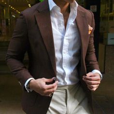 Brown Sport Coat Outfits, Brown Blazer Outfit Men, Casual Friday Outfits, Casual Outfit For Men, Brown Blazer Outfit, Brown Coat Outfit, Brown Sport Coat