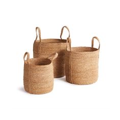 Seagrass Round Basket With long Handles- 3 Sizes Large- 14 x 14 x 19.75 Medium- 12 x 12 x 16.5 Small- 10 x 10 x 14 Seagrass is supple, not stiff. Naturally beautiful in color and texture. A simple way to add a casual look to any space. Outdoor Hosting, Traditional Foyer, Round Baskets, Reclaimed Table, Wood Step Stool, Affordable Area Rugs, Wood Steps, Color And Texture, Storage Trunks