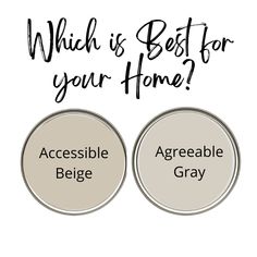 the words which is best for your home? and an image of two round badges