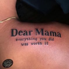 https://youtube.com/shorts/Mw88jMBuUdU?feature=share Are Tattoos, Dear Mama, Back Tattoos, A Tattoo, Tattoo On, Worth It, Tattoos, Back Tattoo