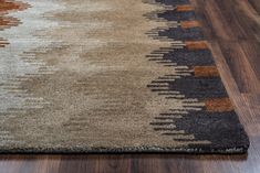 Rizzy Tumble Weed Loft TL9250 Multi Area Rug Edge Shot Industrial Boho Living Room Rugs, Southwestern Colors, Modern Rug Runner, Modern Runner, Complimentary Color Scheme, Interiors Online, Southwestern Design, Native American Culture, Brown Area Rugs