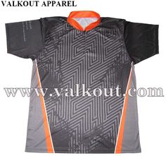 an orange and black soccer jersey with the name velca sportswear