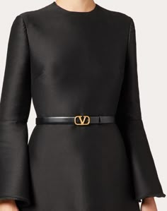 Valentino Garavani VLogo Signature reversible belt in glossy calfskin leather. - VLogo Signature buckle with antique brass finish - Dimensions: H. 20 mm - Made in Italy Target Boots, Black Pure, Designer Belts, Reversible Belt, Online Boutiques, Valentino Garavani, Saks Fifth, Saks Fifth Avenue, Leather Belt