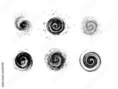 hand drawn spirals in black and white on a white background stock photo © shutterstocker