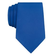 A solid blue tie conveys authority, compassion, and respect for tradition. This classic shade in KT Blue is a wardrobe workhorse, perfect for any formal occasion. Blue Necktie, Neck Gaiters, Small Bows, Kids Pillows, Blue Tie, Petite Women, Blue Ties, Neck Scarves, Scarf Hairstyles