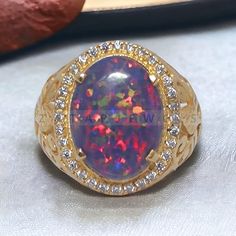 Opal Ring Designs For Men, Opal Ring For Men, Opal Mens Ring, Ring For Men Wedding, Men Wedding Band, Jewelry For Him, Cosmic Consciousness, Black Opal Ring, Personalized Wedding Gift