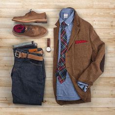 Raddestlooks - Men's Fashion Outfits — | Raddest Men’s Fashion Looks On The Internet Mens Fashion Smart, Mens Attire, Man Stuff, Outfit Grid, Shirt Tie, Popular Fashion, Gentleman Style, Komplette Outfits, Mens Casual Outfits