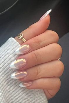 60 Elegant Nude Nail Designs for Each Event | Tip Nail Ideas, French Tip Nail Ideas, Paznokcie Hello Kitty, Cute Toe Nails, Nude Nail Designs, Almond Nails Designs