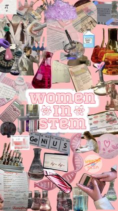 Collage Majors, Pink Science Aesthetic, Scientists Aesthetic, Chemistry Girl, Biology Wallpaper, Pharmacy Aesthetic, Pink Science, Environmental Science Major, Chemistry Aesthetic