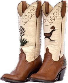 Style Western Boots, Spot Lights, Brown And Beige, Brown Heels, Leather Style, Calf Boots, Mid Calf Boots, Brown Boots, Western Boots