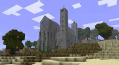 an image of a very large building in minecraft