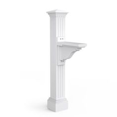 an image of a white pillar on a white background with clippings for text