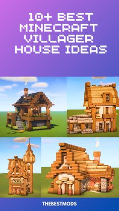 the best minecraft villager house ideas for houses made out of wood and bricks