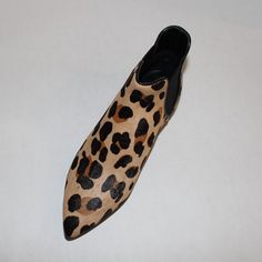 Cole Haan Hara Bootie Us 6.5b Color: Jaguar Hrclf Prt Pointed Toe Pull On Style With Elastic Gore Insets Padded Footbed Real Fur Dyed Haircalf Fur Origin Burma Msrp $185 Measurement: Insole 9.25"/Outsole 10"/ Width 3.25"/Heel 1"/Shaft Ht 4" Leopard Print Leather Boots For Spring, Spring Leopard Print Leather Boots, Leopard Print Leather Boots With Pointed Toe, Leopard Print Pointed Toe Leather Boots, Leopard Print Leather Pointed Toe Boots, Leopard Print Leather Ankle Boots, Brown Leather Chelsea Boots, Cheetah Heels, Cole Haan Boots