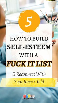 In this post, I’m sharing a fun activity which will raise your self-esteem and make you feel worthy. If you often do according to what you think you SHOULD instead of what you WANT, here’s a fun self-care exercise to help you step into your worth and power. Learn how to build your self-esteem with a fuck-it list and reconnect with your inner child! You matter, so it's time to put yourself first and make your wishes a priority. It's almost like a self-care bucket list, but way better! Self Esteem Activities, Personal Growth Motivation, Building Confidence, Building Self Esteem, Grooming Tips, Personal Improvement, Planner Pdf, Mental And Emotional Health, Self Care Activities