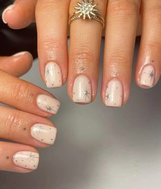 Italy Nails, Square Gel Nails, Biab Nails, New Years Nail Designs, Nails Trend, Builder Gel Nails, Nagellack Trends, Short Gel Nails