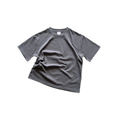 THE PERFECT TEE (GRAY). 250 GSM crew neck t-shirt is cut to a slightly boxy unisex fit. Detailed with an woven tag at neck line. Crafted from 100% cotton with a soft peached finish. *these will take 1 - 2 weeks to arrive* Neck T Shirt, Give It To Me, Crew Neck, Grey, T Shirt