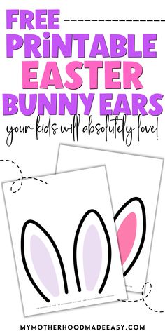 Cut out bunny ears outline