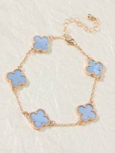 Discover luck and style with this adjustable Clover Double Sided Bracelet! One side showcases a classic gold design, while the other offers a blue look. Perfect for any outfit, it's your go-to accessory for a touch of luck and versatility. Clover Bracelet, Classic Gold, Gel Cream, Blue Bracelet, Gold Design, Christmas Sweatshirts, Christmas List, Dress With Boots, Double Sided