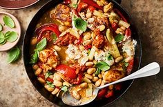 I'm loving this Waitrose recipe! Pesto Bake, Red Pesto, Simple Chicken, Green Vegetables, Fennel, Chicken Dinner, Sour Cream, Free Food, Pesto