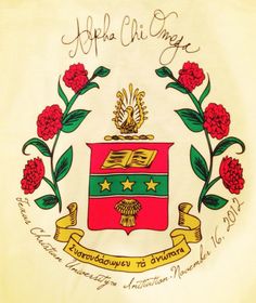 the coat of arms and motto on a white shirt that says aphel chienge