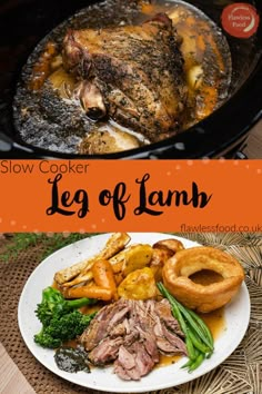 slow cooker leg of lamb with vegetables and potatoes