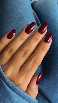 Get inspired with these stunning burgundy nails designs From dark red ideas to classy black and short French tips we've got you covered with nail art polish suggestions Explore French designs chrome acrylic short nails and more Perfect for those seeking elegant and stylish nail designs  #burgundynails #nailtypes #nailshapechart #nudenails #minimalistnails #frenchnails #winenails #winerednails #unghiebordeauxgel #redwinenails #unghiebordeaux Burgundy Short Nail Designs, Short Coffin Burgundy Nails, Burgundy Xmas Nails, Winter Nails Elegant, Maroon Dip Nails, Deep Red Nails Short, Dark Red Nails Christmas, Plum French Tip Nails, Deep Red Nails Acrylic