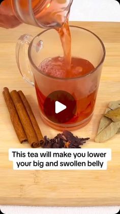 Flat Belly Tea Recipe, Flat Belly Tea, Teas For Gas Relief, Green Tea For Belly Fat Loss, Tea For Bloated Stomach, Debloat Stomach, Remedies For Stomach Pain, Bloated Belly Remedies, Flabby Belly