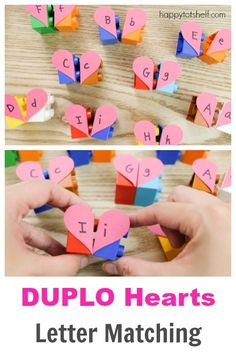 this is an easy and fun valentine's day activity for kids to do with the letter