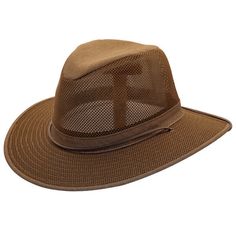 Henschel - Aussie Packable Breezer® Safari Sun Hat - Brown Lifeguard Hat, Pulling Weeds, Upf Clothing, Outback Hat, Outdoor Hat, Mens Hats Fashion, Plain Canvas, Safari Hat, Stetson Hat