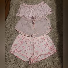 Like New Without Tags. Set Of 3 Victorias Secret, Womens Size Small Pajama Shorts. Soft Cotton Fabric. Pink Colored Patterns. Pink Short Bedtime Sets, Victoria's Secret Casual Sleepwear For Pajama Party, Casual Victoria's Secret Sleepwear For Pajama Party, Victoria's Secret Casual Sets For Pajama Party, Victoria's Secret Cotton Lounging Bottoms, Victoria's Secret Short Bedtime Bottoms, Victoria's Secret Pink Casual Pajama Shorts, Victoria's Secret Casual Pajama Shorts For Sleep, Victoria's Secret Short Lounging Bottoms