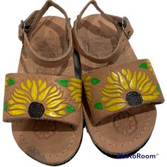 Sunflower Leather Girls Sandals Size 4 Made In Mexico Brand New Run Small , Granddaughter Has Wide Feet Did Not Fit No Box Pet And Smoke Free Home Blue Crocs, Black Crocs, Toddler Sandals Girl, Girls Flip Flops, Keen Sandals, Toddler Slippers, Boys Flip Flops, Toddler Sandals