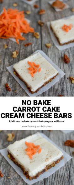 no bake carrot cake with cream cheese frosting