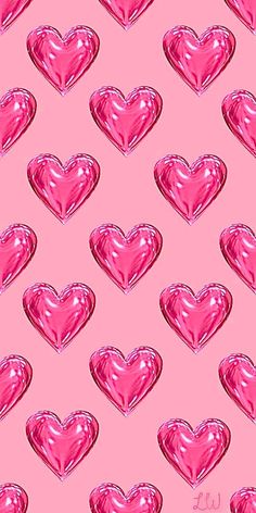 pink hearts on a pink background