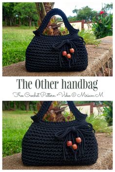 the other handbag free crochet pattern and video instructions