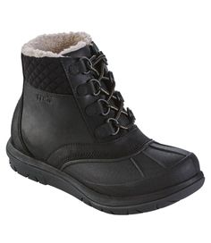 We've updated our Women's version of these all-weather, everyday boots, giving them a more lightweight construction. They also feature 200-gram PrimaLoft and breakthrough SolarCore technology for maximum insulation without added weight. Order regular shoe size. Size 10 1/2 wearers, order size 11. Suggested sock: Midweight. Waterproof full-grain-leather upper with soft nylon-quilted padded collar for comfort. 200-gram PrimaLoft polyester insulation. Breakthrough SolarCore insulation for minimal w Black Lace Boots, Storm Chaser, All Weather Boots, Everyday Boots, Weather Boots, Rubber Boot, Snow Shoes, Rubber Boots, Polyurethane Foam