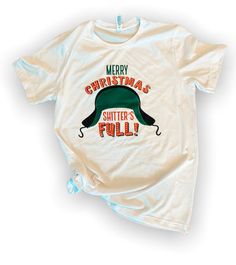 Merry Christmas Shitters Full Tee – Gunny Sack and Co Shitters Full, Gunny Sack, Bella Canvas Tees, Boyfriend Fit, Wonderful Time, Bella Canvas, Baby Onesies, Holiday Season, Merry Christmas