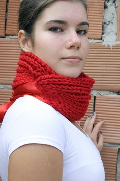 I could totally make this tie scarf! Winter Gift Knitting Pattern, Handmade Knitting Pattern Yarn Gift, Yarn Knitting Pattern For Gifts, Winter Yarn Scarves For Gifts, Winter Yarn Scarves Gift, Handmade Winter Knitting Pattern For Crafting, Winter Knitting Pattern For Crafting, Winter Crafting Knitting Pattern, Winter Gift Yarn Scarves