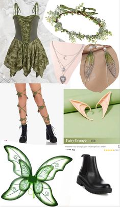 Woodland Fairy Halloween Costume, Forest Fairy Costume Halloween, Green Fairy Outfit Halloween, Garden Fairy Cosplay, Halloween Costume Elf, Halloween Costumes Women Fairy, Ethereal Fairy Costume, Woodland Fairy Outfit, Fairy Outfit Ideas Costumes