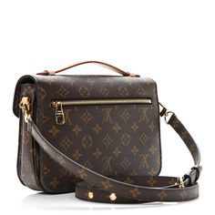 LOUIS VUITTON MONOGRAM POCHETTE MÉTISBRAND NEW CONDITION Features a distinctive S-lock closure with a polished gold-tone finish. Versatile and unexpectedly roomy, it is fitted with a chic top handle and a long detachable strap for shoulder or crossbody wear. Monogram coated canvas Natural cowhide trim Textile lining Gold-color hardware S-lock closure Outside zipped pocket 3 inside compartments Strap: Removable, adjustable Strap drop: 18.9 inches Strap drop max: 21.7 inches Handle: Single 9.8 x 7 Louis Vuitton Purse, Lv Handbags, Chic Top, Carry All Bag, Color Dorado, Lv Bag, Prada Bag, Handbag Backpack, Dior Bag