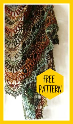 the free pattern for this crochet shawl