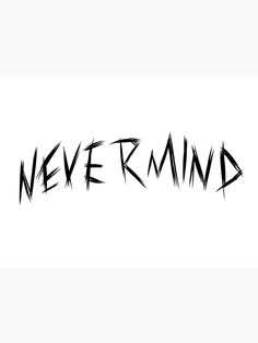 the word neverland written in black ink on a white background photographic print for t - shirts and other items