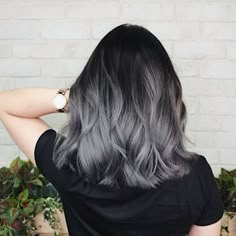 Grey Ombre Hair, Easy Hairstyles For Medium Hair, Hair Streaks, Ombre Hair Color, Grey Hair Color, Hair Dye Colors, Hair Inspiration Color