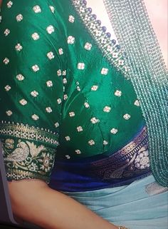 Fashionable Saree, Saree Ideas, Blouse Embroidery, Blouse Design Images, Aari Work Blouse, Hand Work Blouse, Fancy Blouse