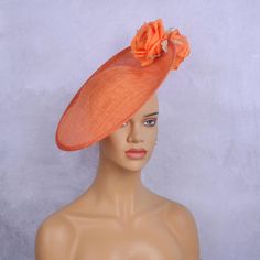 Hello!Welcome to our shop of  365daysCreations product information: Season:All Season Gender:Female Occasion:Party,Wedding,Melbourne cup,Kentucky Derby Material:Sinamay,silk flowers With 1.2cm satin headband at the back Color:orange Orange Fitted Headpiece For Kentucky Derby, Elegant Orange Summer Headpiece, Elegant Orange Summer Costume Hat, Orange Headpiece For Kentucky Derby Races, Orange Headpieces For Kentucky Derby Races, Elegant Orange Fascinator For Wedding, Orange Spring Races Fascinator, Orange Spring Fascinator For Races, Orange Fascinator For Spring Races