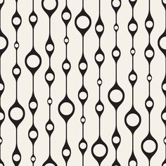 an abstract black and white pattern with circles on the bottom, lines in the middle