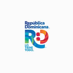 the logo for republicaa dominiciana rio - tene todo