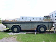 In 1952, the massive Lighter Amphibious Resupply Cargo amphibious vehicle, capable of carrying a 60-ton tank, Water Vehicles, Marine Diesel Engine, Firestone Tires, Amphibious Vehicle, Hors Route, Army Truck, Popular Mechanics, Expedition Vehicle, 4x4 Trucks