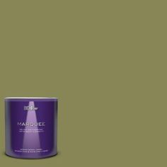 a can of behrold marjoiee paint on a dark brown background